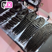 Pelucas de Cabello Humano 100% Natural, Ondulado, de 32 Pulgadas, con Frontal de Encaje 13x4, Densidad 180, Ondas de Agua, Doble Trama 15A