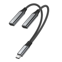 Câble convertisseur audio numérique 2-en-1 Type C 60W vers adaptateur casque auxiliaire 3,5 mm avec charge et répartiteur microphone/haut-parleur