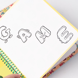 Livre de coloriage magique personnalisé avec marqueur révélateur d'eau, jouet pour enfants avec <span class=keywords><strong>labyrinthe</strong></span> de graffiti et jeux de recherche - Product Image 3