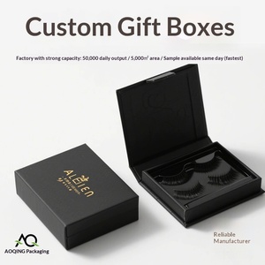 Custom Double-Sided Magnetic Flip-Top Lash <b>Box</b> Luxury Gift Packaging for Eyelashes - Product Image 3