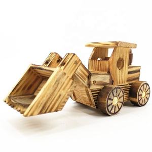 Groothandel Kinderen Houten Bulldozer <span class=keywords><strong>Model</strong></span> Speelgoed Handgemaakte Eco Vriendelijke Wood Craft Voor Gift - Product Image 1