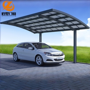 Abri de voiture moderne préfabriqué en aluminium et verre, à faible entretien, pour usage résidentiel et commercial - Product Image 2