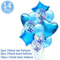 Ensemble de 14 Ballons confettis, Bouquet de Ballons hélium en Latex, or Rose, Globos pour mariage, Baby Shower, fête d'anniversaire