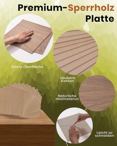 <span class=keywords><strong>Pannello</strong></span> in <span class=keywords><strong>Compensato</strong></span> ROWOOD 3mm A3 420x300mm Confezione da 6, Legno di Alniphyllum Fortunei Tagliato su Misura Non Trattato per Modellismo e Lavorazione Laser - Product Image 3