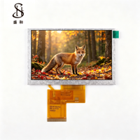 ShengHe TFT IPS LCD LCM Modul 5,0 Zoll 800X480 RGB 50PIN Hohe Helligkeit 1000nits COG Industrielles Breittemperatur-Benutzerdefiniertes LCD-Display