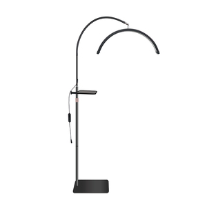 21-inch 36W LED nửa mặt trăng đèn cho lông mi mở rộng cổ ngỗng vẻ đẹp Đèn salon văn phòng cạnh giường ngủ mặt trăng ánh sáng sàn với khay - Product Image 1
