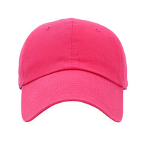 Casquettes de baseball à visière incurvée fluorescente vierges de haute qualité avec logo brodé personnalisé, en coton, 6 panneaux, non structurées, style « dad hat »