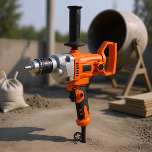 Taladro Mezclador Eléctrico con Cable de 5/8 Pulgadas, 0-850 RPM, 5.8A, Mango en D para Mezclar Concreto en Construcción - Product Image 2