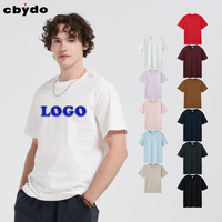 T-shirt Cbydo 230g 100% coton peigné, design de logo personnalisé, t-shirts pour hommes, impression personnalisée, fabricants de vêtements sur mesure