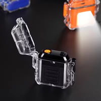 Briquet laser électrique portable de luxe rechargeable par USB pour hommes, cadeau d'affaires idéal, allumage pour fumer, camping, cigarettes