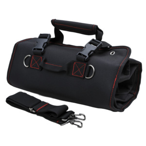 Sac à outils multi-poches avec 5 poches zippées, sac de rangement pour outils robuste et enroulable pour mécaniciens, électriciens et bricoleurs - Product Image 5