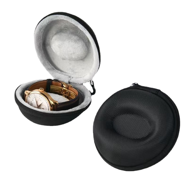 Custom Travel Portable EVA Watch Hard Case with Zipper Storage Bag Durable & Lightweight Foam Nylon Case