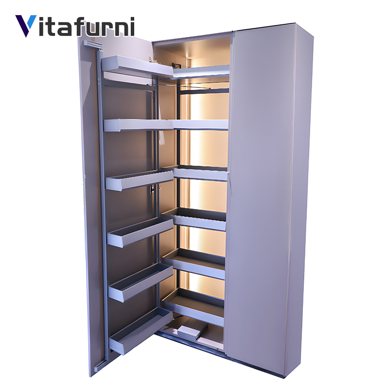 Vitafurni, Новое поступление, аксессуары для кухонных шкафов, мягкие закрывающие алюминиевые выдвижные кухонные корзины для хранения