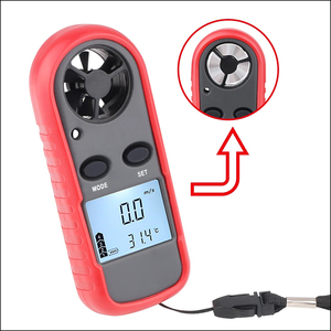 Anémomètre numérique portable avec écran LCD pour mesurer la <span class=keywords><strong>vitesse</strong></span> du vent - Product Image 2