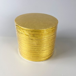 Plateau à gâteau rond épais en carton blanc et argenté SunShine Wholesale de 10 et 12 pouces - Product Image 6