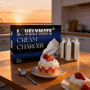 High Capacity Whipped Cream Chargers Cream Gas Food Grade Steel Cylinder USA EU Warehouse Stock CE Approved 99.99% Fast Delivery - Product Image 1