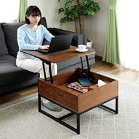 Table basse rectangulaire avec support en métal, bureau d'ordinateur avec rangement, meubles de salon à la mode, Offre Spéciale