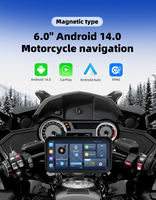 Android 14 Motorcycle Navigation GPS 6''IPS Écran étanche TPMS OTA Upgrade Support Wireless Bluetooth CarPlay Android Auto