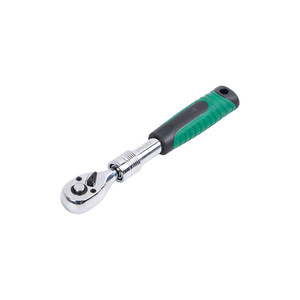 Quick Release Ratchet Wrench 72 Tooth Long Shank Metric Industrial Grade High Carbon Steel Pearl Nickel Finish - Product Image 3