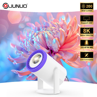 Mini projecteur portable TURN1 Android 14 WiFi6 LED 4K avec haut-parleurs intégrés - Cinéma maison et design compact