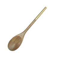 Ensemble d'ustensiles de cuisine en bois d'acacia antiadhésif avec manche doré, cuillères de cuisine, spatule, accessoires de cuisine