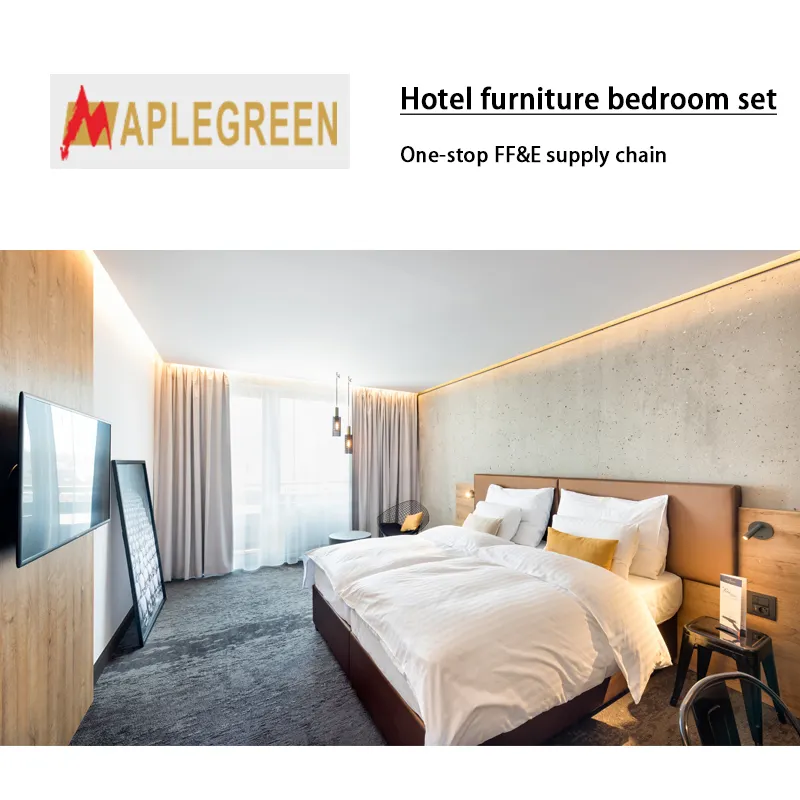 Foshan Westin otel mobilyaları yatak odası 5 yıldızlı dubai day inn otel yatak odası seti