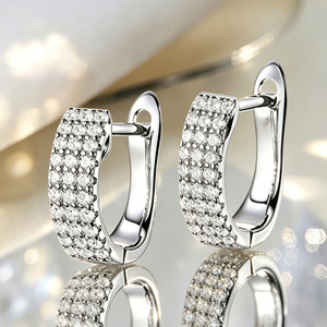 Orecchini a polsino a forma di U da donna, design geometrico, accessori per l'orecchio per uso quotidiano - Product Image 5