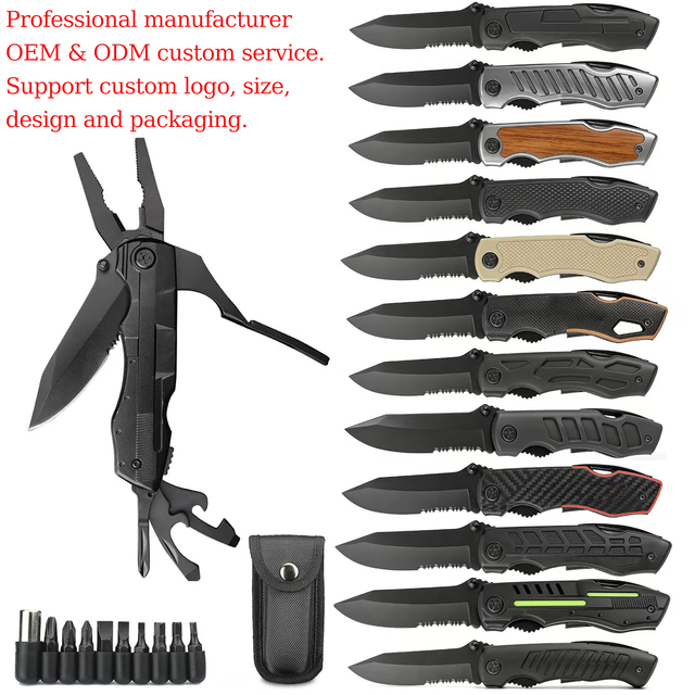 BSCI Audited Factory Outdoor Multifunction Camping Tools Survival Multitool Pliers Portable Folding Tactical Multitool Knife