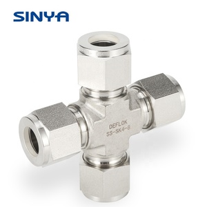 Doppel Hülse Art Rohr Fitting Minderer Edelstahl Ferrule Rohr Fitting Tube Ende Minderer 1/2 "x <span class=keywords><strong>3</strong></span>/8" Rohr größe Metall Hex - Product Image 4