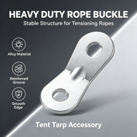 Boucle de tension pour corde de tente de camping extérieure, double œillet en alliage d'aluminium, fixation paracorde, ajustement coulissant, tensionnement de la bâche universel