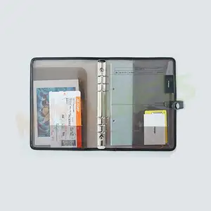 Уникальный мягкий пластиковый прозрачный чехол для дневника из ПВХ A5 с внутренним карманом и кнопкой закрытия