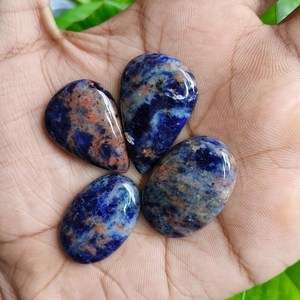 Lote de Cabujones de Jaspe Sodalita Azul, 116CT, Gemas Sueltas para Joyería, Exportador y Fabricante OEM de India - Product Image 1