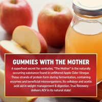 Gummies au vinaigre de cidre de pomme 1000 mg pour favoriser la digestion et la perte de poids, marque privée