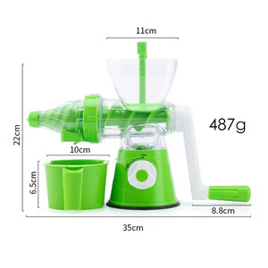 New Full-Function Plastic Eco-Friendly Hand-Operated Rotating Kitchen Salad <b>Fruit</b> <b>Vegetable</b> Juicer - Product Image 2