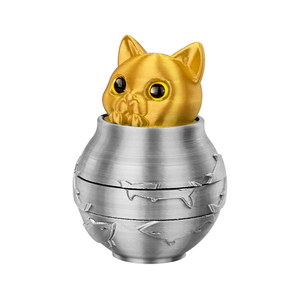 Broyeur à herbes en plastique et aluminium en forme de chat, 3 pièces, portable, pour tabac, distributeur métallique – Vente en gros - Product Image 6