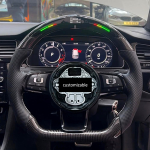 Volante de Fibra de Carbono Brillante Personalizado con Pantalla LED para VW CC Jetta Sagitar <span class=keywords><strong>Bora</strong></span> Magotan Golf Passat Beetle Polo Tiguan - Product Image 1