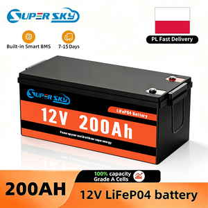 แบตเตอรี่ลิเธียมไอออน LiFePO4 ความจุสูง 12V 24V ขนาด 100Ah 200Ah 300Ah สำหรับเก็บพลังงาน - Product Image 1