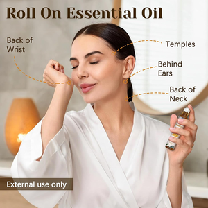 <span class=keywords><strong>Huile</strong></span> <span class=keywords><strong>essentielle</strong></span> de frankincense et de myrrhe pure 10 ml avec logo personnalisé, roll-on 100% pur pour les yeux, hydratant, bille anti-rides - Product Image 2