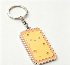 พวงกุญแจโลหะรูปขนมหวานน่ารักเคลือบเงา เหมาะสำหรับแจกเป็นของขวัญ - Product Image 1