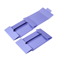 Caja de Regalo Magnética Plegable Morada con Logotipo Personalizado, Caja de Embalaje Rígida y Plegable con Papel de Seda para Cosméticos y Joyería OEM