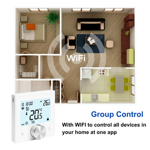 Connessione WIFI modalità di programma manuale termostato per casa termostato riscaldamento caldaia a Gas con telecomando APP termostato intelligente - Product Image 3