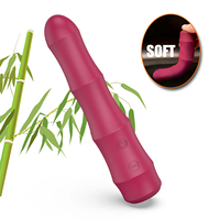 USB-Aufladbarer Silikon Erwachsenen-Sexspielzeug Klitoris-Stimulator für Frauen Bambusförmiger Dildo-Vibrator