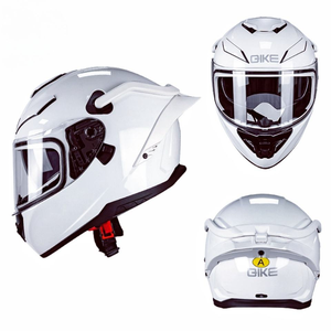 Casques de moto certifiés 3C DOT à double visière, <span class=keywords><strong>casque</strong></span> en fibre de carbone, <span class=keywords><strong>casque</strong></span> <span class=keywords><strong>intégral</strong></span> pour moto avec queue de requin - Product Image 6
