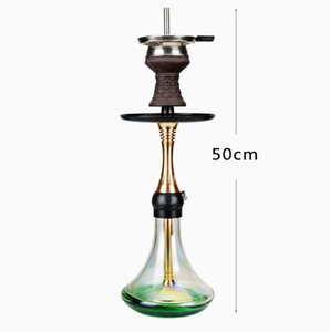 Cachimba Árabe de Lujo en Oferta, Juego de Cachimba Portátil y Duradero de Aluminio Esmerilado con Logotipo Personalizado, Caja de Regalo Completa al por Mayor, Enchufe Estadounidense - Product Image 6