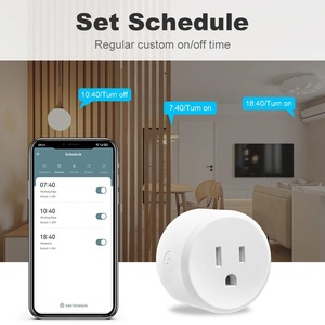 Умная розетка Matter с поддержкой HomeKit, Alexa, Google Home, Wi-Fi, дистанционное голосовое управление, ABS, вилка стандарта США - Product Image 4
