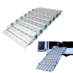 Rampe de <span class=keywords><strong>chargement</strong></span> pliable pour fauteuil roulant, robuste et unique en son genre, en aluminium, capacité 500 kg - Product Image 1