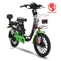 Vélo Électrique Urbain 2 Roues 36V 500W avec Moteur Arrière, Longue Autonomie, Haute Vitesse, Capteur, 3 Vitesses, Double Amortissement Électronique pour une Conduite Fluide