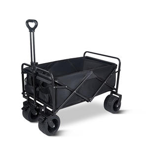 Chariot pliable à <span class=keywords><strong>4</strong></span> roues avec plate-forme PP, chariot portable à quatre roues pour le camping en plein air - Product Image 1