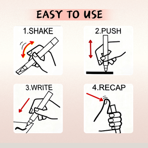 ปากกาไวท์บอร์ดชนิดน้ำ หัวแบนกว้าง 15 มม. สำหรับเขียนบนกระจก กระดาน LED และหิน - Product Image 5