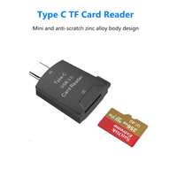 Lecteur de carte USB 3.0 Type C TF, adaptateur OTG, prend en charge la carte TF, transfert de données 5 Gbps pour ordinateur portable, téléphones mobiles, caméra d'action, caméra embarquée, PC